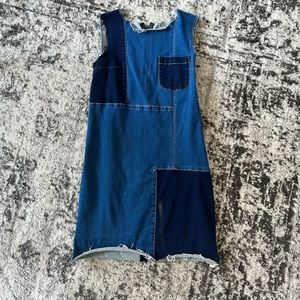 Stretchy denim dress
